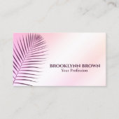 Elegante Marmeren Waterverf Floral Modern Pastel Visitekaartje (Voorkant)