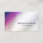 Elegante Marmeren Waterverf Floral Modern Roze Visitekaartje (Voorkant)