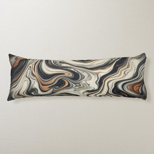 Elegante marmeren werveling lichaamskussen (Voorkant)