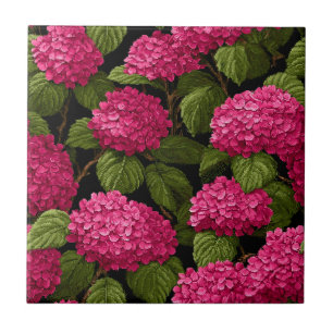 Elegante Marokkaanse hortensia Tegels voor Living  Tegeltje