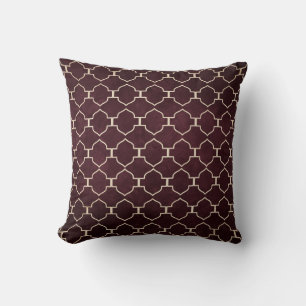 Elegante Marokkaanse trellis patroon kussen
