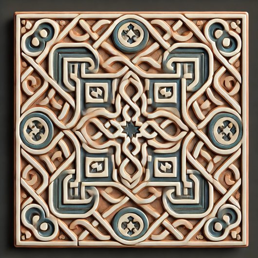 Elegante Marokkaanse Zellige Tegel – Intrinsieke G Tegeltje