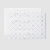 Elegante Maroon Calligrafie Vellum Uitnodigingen (Offset (Uitnodiging))