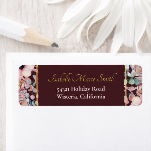 Elegante Marsala Blush Anemone Bloemen Bruiloft Etiket