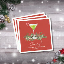 Elegante Martini Cocktailparty Proost Vakantie