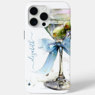 Elegante Martini Monogram iPhone 15 Pro Max Hoesje