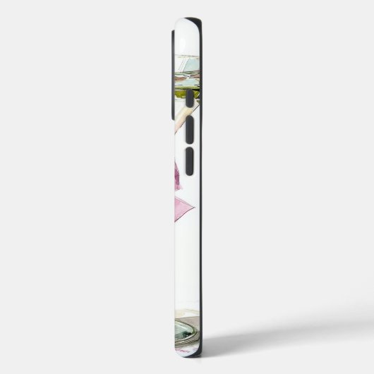 Elegante Martini Monogram Case-Mate iPhone Case (Achterkant / Links)