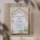 Elegante Masjid An-Nabawi Nikah bruiloft uitnodigi Kaart