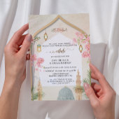 Elegante Masjid An-Nabawi Nikah bruiloft uitnodigi Kaart