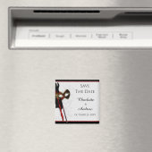 Elegante maskerade Bewaar de datum Magneet (Insitu (Vaatwasser))