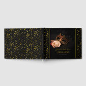 Elegante maskerade en witte roos gastenboek (Volledig)