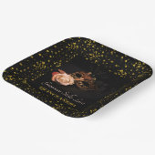 Elegante maskerade en witte roos papieren bordje (Gebogen)