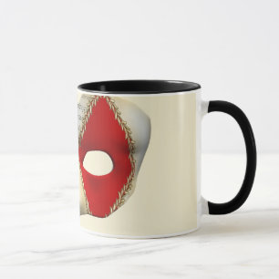 Elegante Maskerade Masker Carnaval Feest Kunst Mok