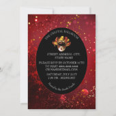 Elegante Maskerade Uitnodiging (Achterkant)