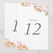 Elegante Mason Jar Tafel Nummer Kaart (Voorkant / Achterkant)