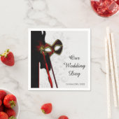 Elegante Masquerade Bruiloft Servet (Insitu)