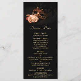 Elegante Masquerade met Witte Roos Menu