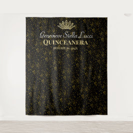 Elegante Masquerade met witte Rose Achtergrond Wandkleed