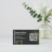 Elegante massagetherapeut Wellness Professionals Visitekaartje (Staand voorkant)