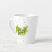 Elegante Matcha latte kop (Linkerhoek)