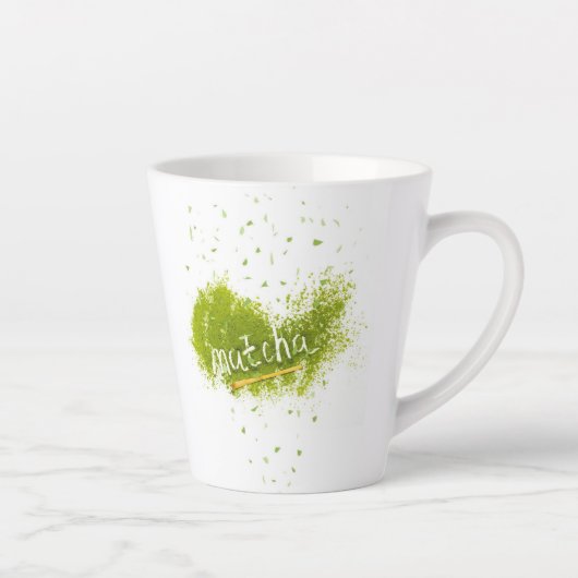 Elegante Matcha latte kop (Rechts)