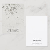 ELEGANTE MATERIAAL SILVER LOTUS SIMPLE EARRING DIS VISITEKAARTJE (Voorkant / Achterkant)