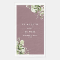Elegante Mauve Bloemen Bruiloft