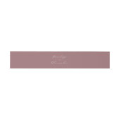Elegante Mauve Calligrafie Uitnodigingen Wikkel (Vlak)