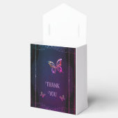 Elegante Mauve en gouden bruiloft Bedankdoosjes (Geopend)