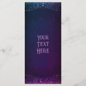 Elegante Mauve en gouden bruiloft uitnodigingen (Achterkant)