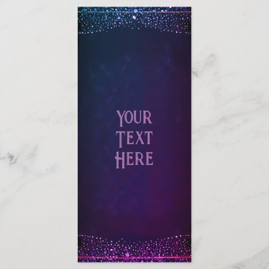 Elegante Mauve en gouden bruiloft uitnodigingen (Achterkant)