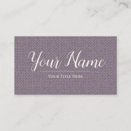 Elegante Mauve Linnen Haar & Beauty Visitekaartje