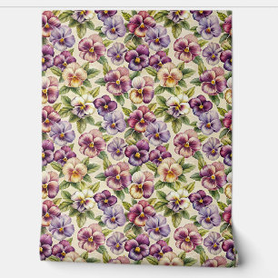 Elegante mauve pastel paarse lila bordeaux viooltj behang