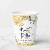 Elegante meant to bee bruidsmeesterschap papieren bekers (Achterkant)