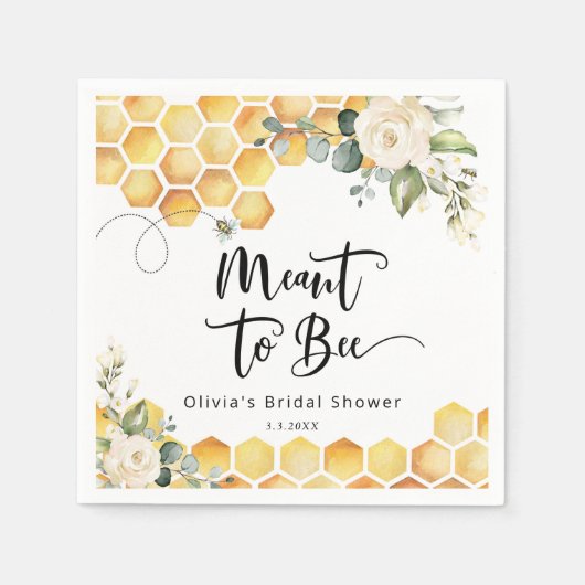 Elegante meant to bee bruiloftsfeest servet (Voorkant)