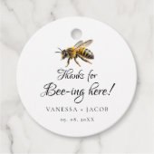 Elegante 'Meant to Bee' huwelijksgunst Bedankjes Labels (Voorkant)