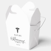 Elegante medische caduceus pensioen partij bedankdoosjes (Geopend)