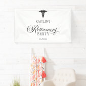 Elegante medische caduceus pensioen partij spandoek (Insitu)
