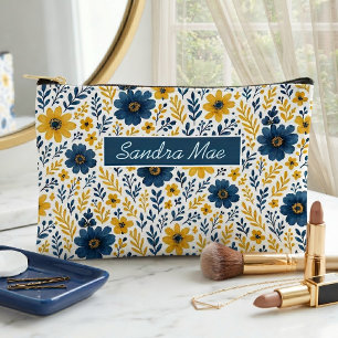 Elegante mediterrane bloem toilettas etui