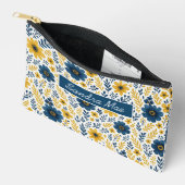 Elegante mediterrane bloem toilettas etui (Open)