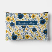Elegante mediterrane bloem toilettas etui (Voorkant)