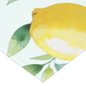 Elegante mediterrane citroen bloemrijke bruidsdouc korte tafelloper (Hoek)