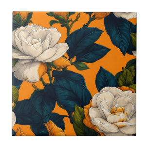 Elegante mediterrane Gardenia's Tegels Voor betege Tegeltje