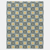 Elegante mediterrane kustgeïnspireerde patronen fleece deken (Voorkant)