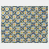 Elegante mediterrane kustgeïnspireerde patronen fleece deken (Voorkant (Horizontaal))