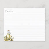 Elegante mediterrane olijf familie Recept Kaart (Achterkant)