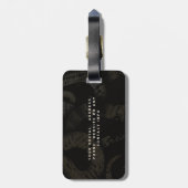 Elegante Medusa Slangen Kunst | Aangepaste Naam, A Bagagelabel (Achterkant verticaal)