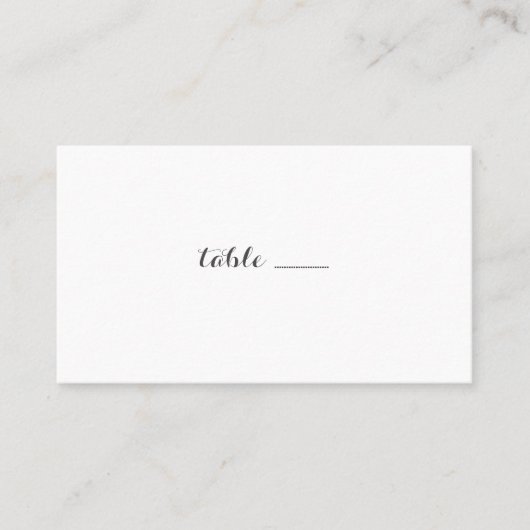 Elegante Mehndi Bruiloft Escort Kaarten Plaatskaartje (Voorkant)