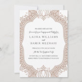 Elegante Mehndi-huwelijksfeest Kaart (Voorkant)