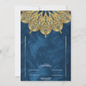 Elegante Mehndi-huwelijksuitnodiging Kaart (Achterkant)